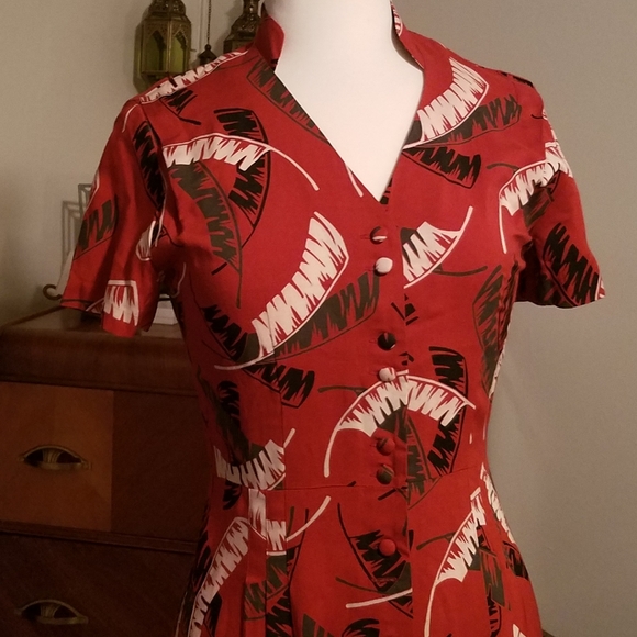 VINTAGE REPRODUCTION ROCKABILLY DRESS - Picture 3 of 5